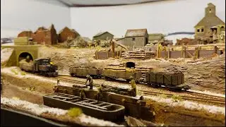 009 1914-1918 Winter in France model railway layout 