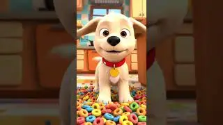 The Puppy and the Cereal Explosion #puppy #funny #funnypuppies #cute #ai
