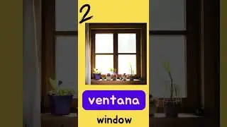5 Spanish words a day - Parts of a room #shorts     #shortvideo #spanish #learnspanish #rooms