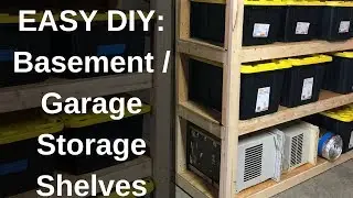 DIY: How to Build Strong Storage Shelves for Basement or Garage