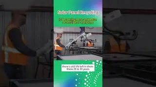 Solar panel recycling #solarenergy #sustainable #ecoawareness #recycle #solarpanel #trending #viral