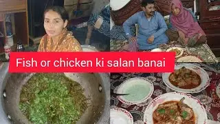 Baji fozia vlog main q nhi ati ll fish ki salan banai ll iqrajameelvlogs 