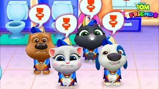 Talking Tom With Friends | Toilet Drama | Walkthrough Gameplay