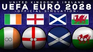 UEFA Euro 2028 (United Kingdom & Republic of Ireland) &bull; Official Simulation &bull; Countryballs