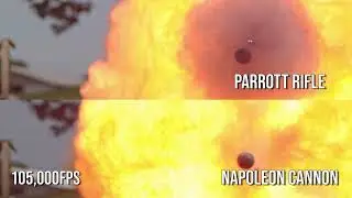 Civil War Cannons in Super Slow Mo | 105,000fps