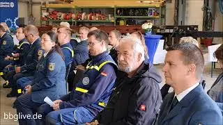 Einweihung des Wassertanks bei THW Bernburg