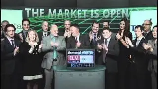Elemental Minerals (ELM:TSX) opens Toronto Stock Exchange, February 22, 2012.