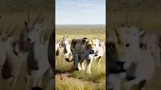 Lioness Hunts Gazelle in Dramatic Chase on the Savanna