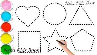 Shapes drawing for kids,Learn 2d shapes,colors for toddlers|Preschool Learning,Educational video,330
