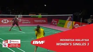 Uber Cup | WS3 | Ruselli HARTAWAN (INA) vs Selvaduray KISONA (MAS) | BWF 2018