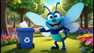 Five Little Bugs in the Bin | Fun Counting and Nature Song for Kids | Nursery Rhymes & Kids Songs