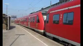 DB class 612 departs from Regensburg Hbf