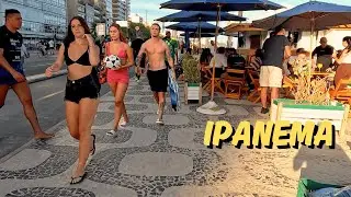 Walking Along the Ipanema Beachfront in the Late Afternoon | Rio Atmosphere