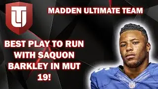 MADDEN 19 ULTIMATE TEAM -MUT MASTER SAQUON BARKLEY BEST PLAY TO RUN!! MUT 19