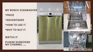BOSCH DISHWASHER WATCH THIS BEFORE YOU BUY #trending #viralvideo #dishwasherdemo #dishwasher#video