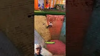 Man trapped inside the Hole #flip #parkour #skateboarding #park #skatepark #trouble #dangerzone