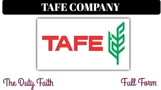 TAFE Company Full Form || What is Full Details Of Tafe Company