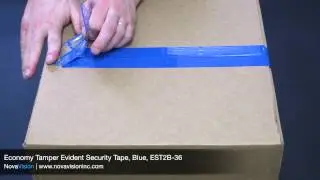 Economy Tamper Evident Security Tape, Blue, EST2B-36
