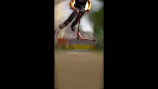 😱🛴FLOATING🪂 SLOWMO on a SCOOTER with double TAILWHIP #shorts
