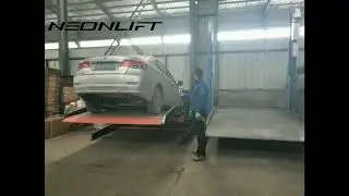Tiltable Two Post Parking Lift-NEONLIFT