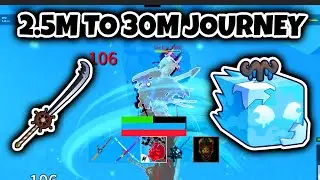 From 2.5M to 30M Using ICE + BUDDY SWORD... BOUNTY HUNTING Blox Fruit🔥