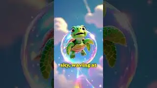 ✨ Magic Bubble Ride! | Flying Turtle Adventure 🌈 #fun #story #trending #kidsentertainment