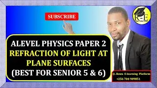 002 &ndash; ALEVEL PHYSICS PAPER 2 | REFRACTION OF LIGHT AT PLANE SURFACES | GEOMETRICAL OPTICS | 510/2