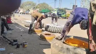JCB टायर नहीं डालें 🛠️#shortvideo #tyre #automobile