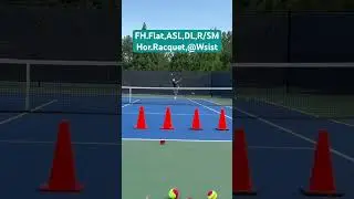Начальный уровень, DS0, удар справа, горизонтальная ракетка, @Waist, A2, ASL, DL, обычная/замедле...