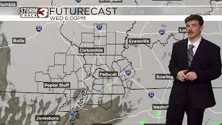 Clouds remain as we dry out and cool down
