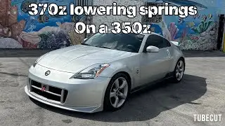 350z gets lowering springs