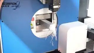 Square tube cutting performance of a laser tube cutting machine#lasercuttingmachine 