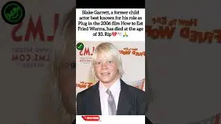 Former Child Actor Blake Garrett Dies at 33 🕊️💔🙏 #osiivibe #shortvideo #shorts