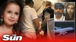 Cops storm plane & escort Sara Sharif&rsquo;s dad off in cuffs as trio arrested for &lsquo;murder&rsquo;