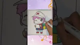 Colour With Max | Chibi Colouring Book | Mail Girl