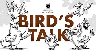 Cartoon animation - Bird's Talk - funny bird animation - ASMR