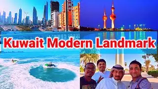 The Beauty Of Kuwait City,Kuwait Tower,Jetski Riders,Beach Adventure.