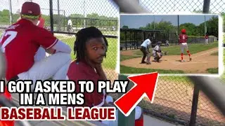 I PLAYED IN A MENS BASEBALL LEAGUE FOR A DAY *I GOT INVITED BACK TO PLAY WITH THEM*