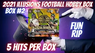 2021 Panini Illusions Football Hobby Box #2. Fun Rip! 3 Autos!