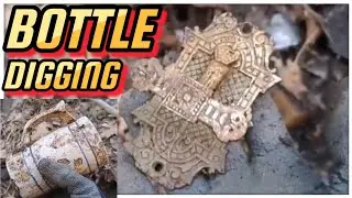 Digging Antique Bottles In A Pit Along An Old Train Track Bed Looking For Treasure & Easy Money &copy;