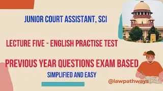 Junior Court Assistant l Previous Year Questions l SCI I