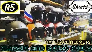 HALF FACE HELMETS | RETRO OR CLASSIC STYLE HELMETS | SHIELD HELMETS