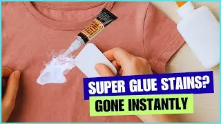 Как быстро удалить суперклей с одежды (без повреждений)😱