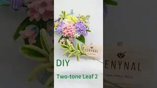 4How to Make a Two-tone Leaf 2 with Pipe Cleaners | Step by Step Tutorial | Glue-Free Craft #diy