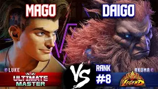 SF6 ▰ DAIGO (#8 Ranked Akuma) vs MAGO (Luke) ▰ High Level Gameplay