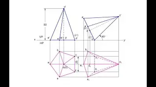 Projections of Solids  and  Auxiliary Projection Method - Engineering Graphics