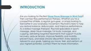 Best Deep Tissue Massage in West Park