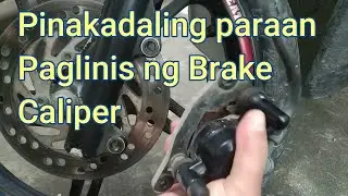 paano linisin ang brake caliper | honda beat | diy
