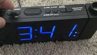 My Demonstration of the Projection Alarm Clock with USB Charger