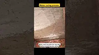 Rules for giving water before plastering the ceiling #plastering #watercuring #construction